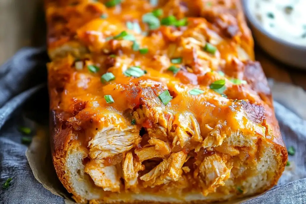 Spice up your meal with this delicious Buffalo Chicken Garbage Bread! Made with tender chicken, spicy buffalo sauce, and gooey cheese, it’s perfect for game day or family dinner. Grab your ingredients and dive into this cheesy, savory delight today! Save this pin for a tasty treat!