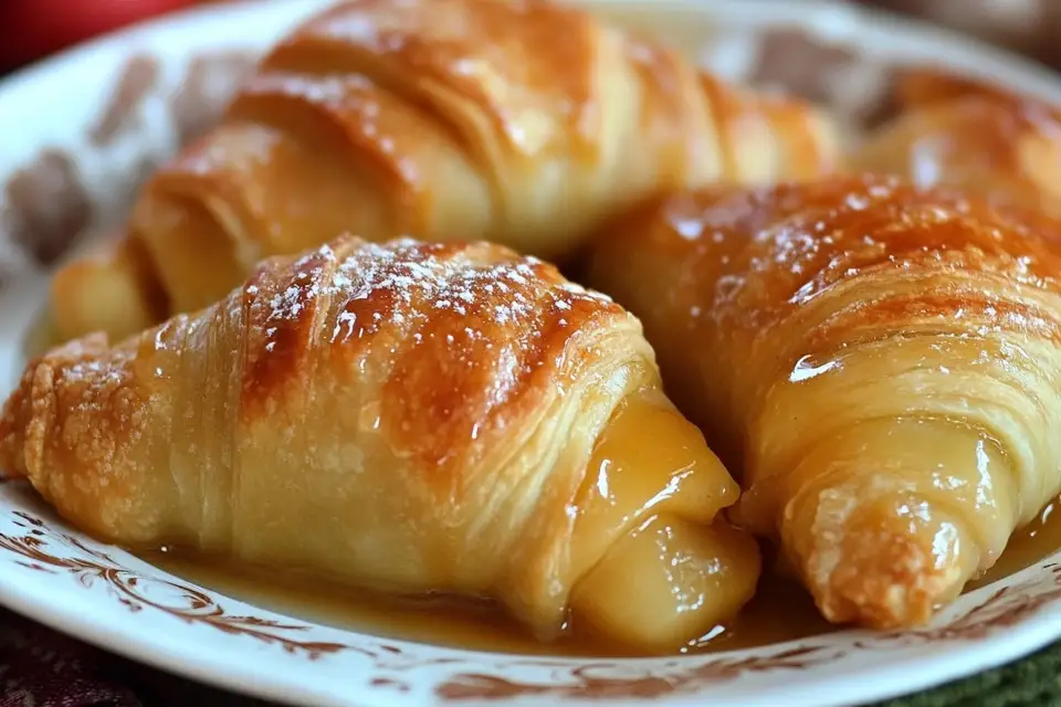 Delight in these easy Crescent Roll Apple Dumplings! Made with simple ingredients, this sweet treat combines soft crescent rolls with tender apples and a touch of cinnamon for a perfect dessert. Ideal for quick family gatherings or satisfying your sweet tooth. Don't miss out—save this pin for your next baking adventure!