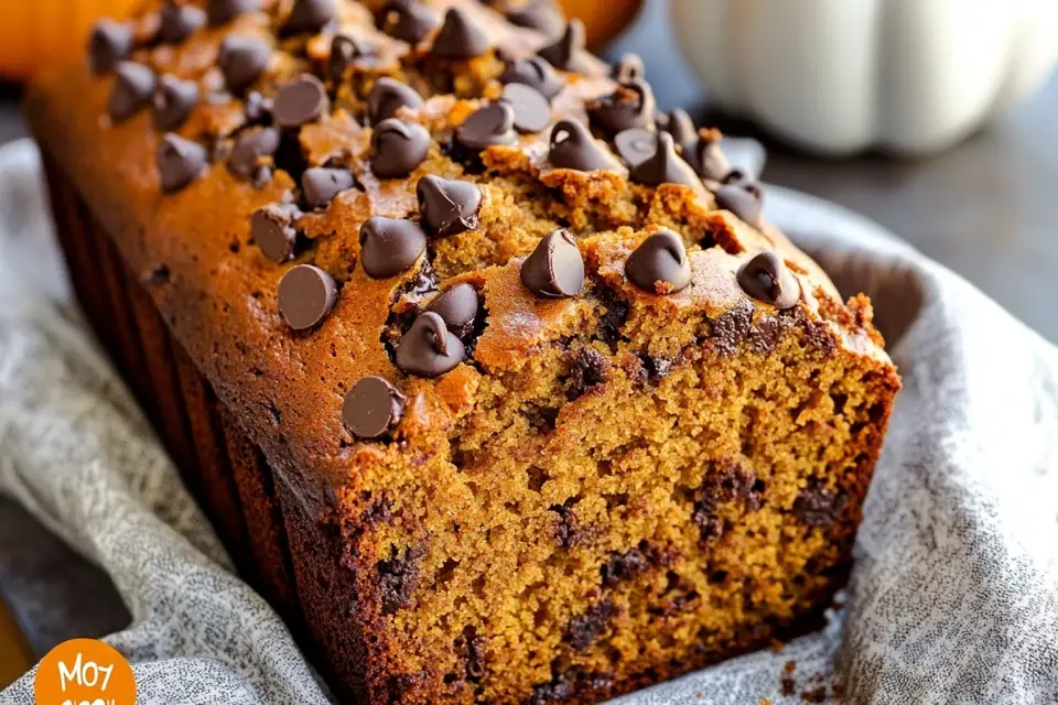 Indulge in the delightful combination of pumpkin and chocolate with this easy Pumpkin Chocolate Chip Bread recipe! Perfect for fall, this moist bread is packed with flavor and makes a great snack or breakfast treat. It's a simple and delicious way to enjoy seasonal ingredients. Don't wait! Save this pin and try baking it today for a warm, comforting experience!